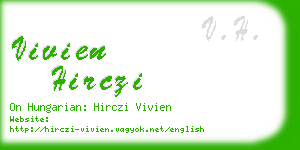 vivien hirczi business card